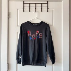 AAPE Women’s Black Cozy Fleece Sweatshirt